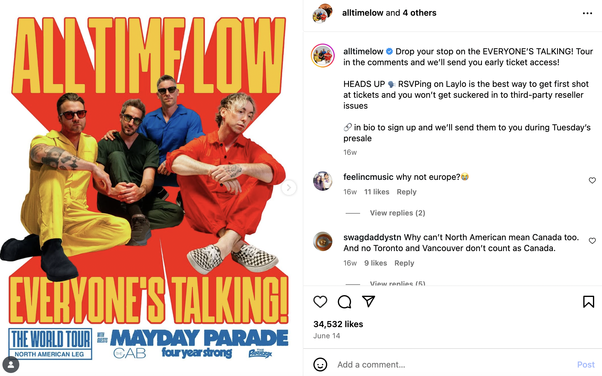 All Time Low drops Everyone's Talking Tour